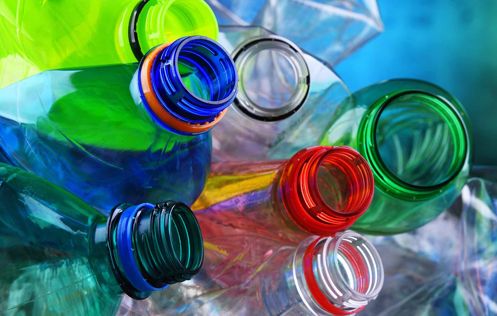 Empty,Colored,Carbonated,Drink,Bottles.,Plastic,Waste